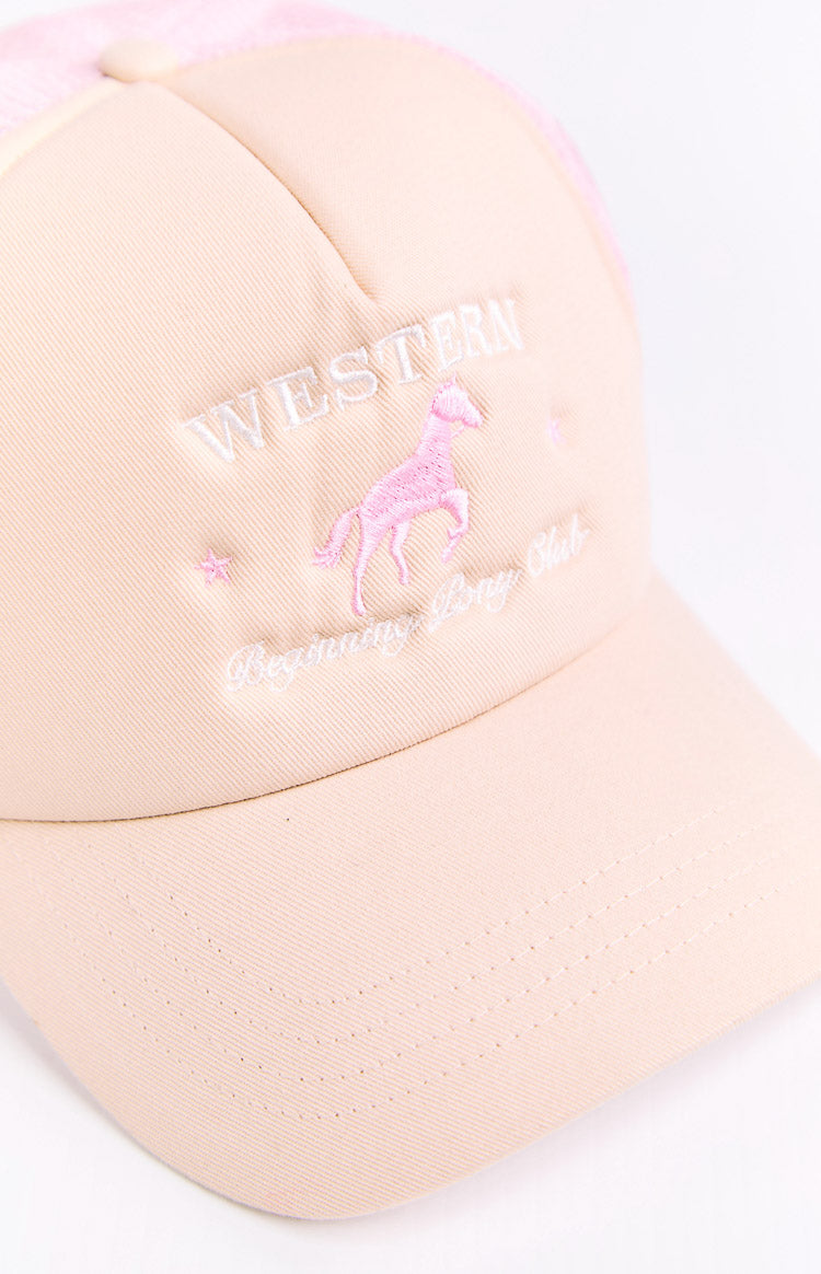 Beginning Cream Pony Club Trucker Cap (FREE over $180)