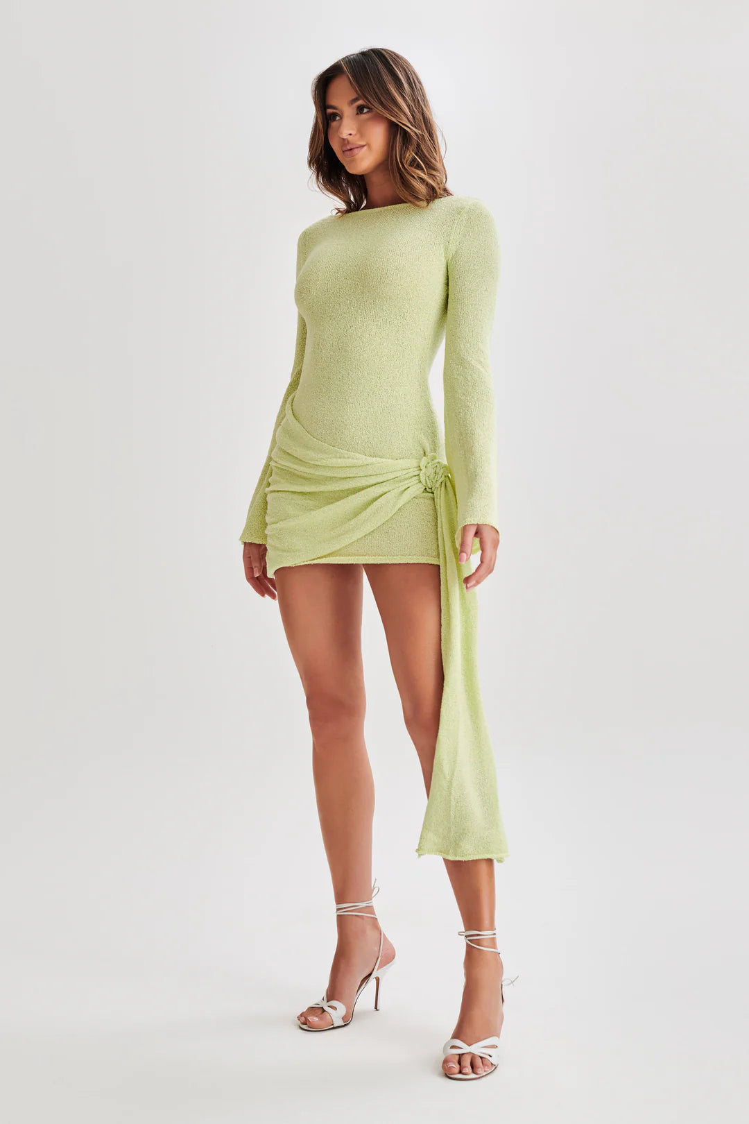 Green Apple Backless Minidress