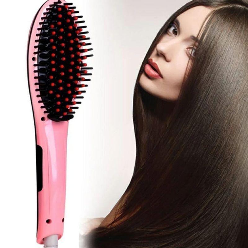 3-in-1 Electric Hair Brush - Dry, Straighten and Style