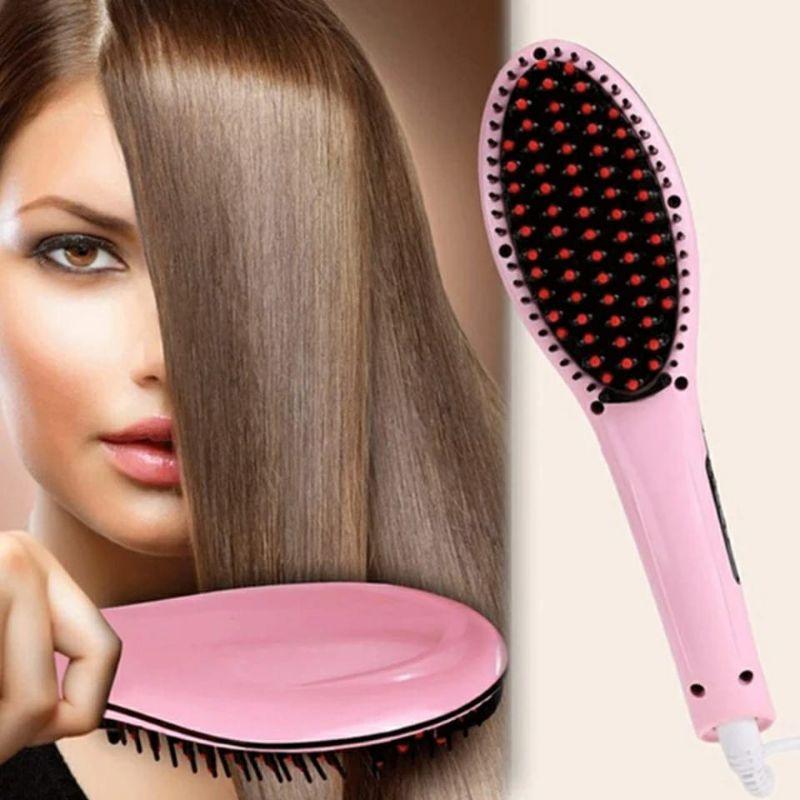 3-in-1 Electric Hair Brush - Dry, Straighten and Style