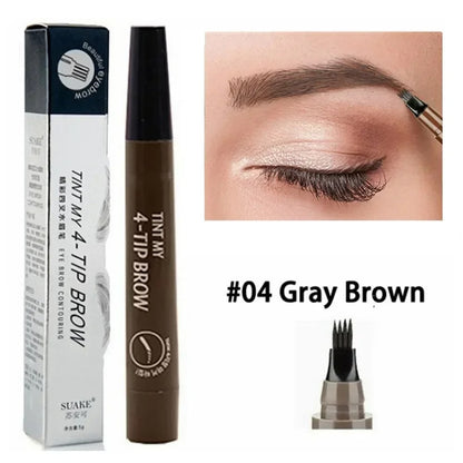 2 in 1 Eyebrow Pen (fork tip and fine tip) Waterproof