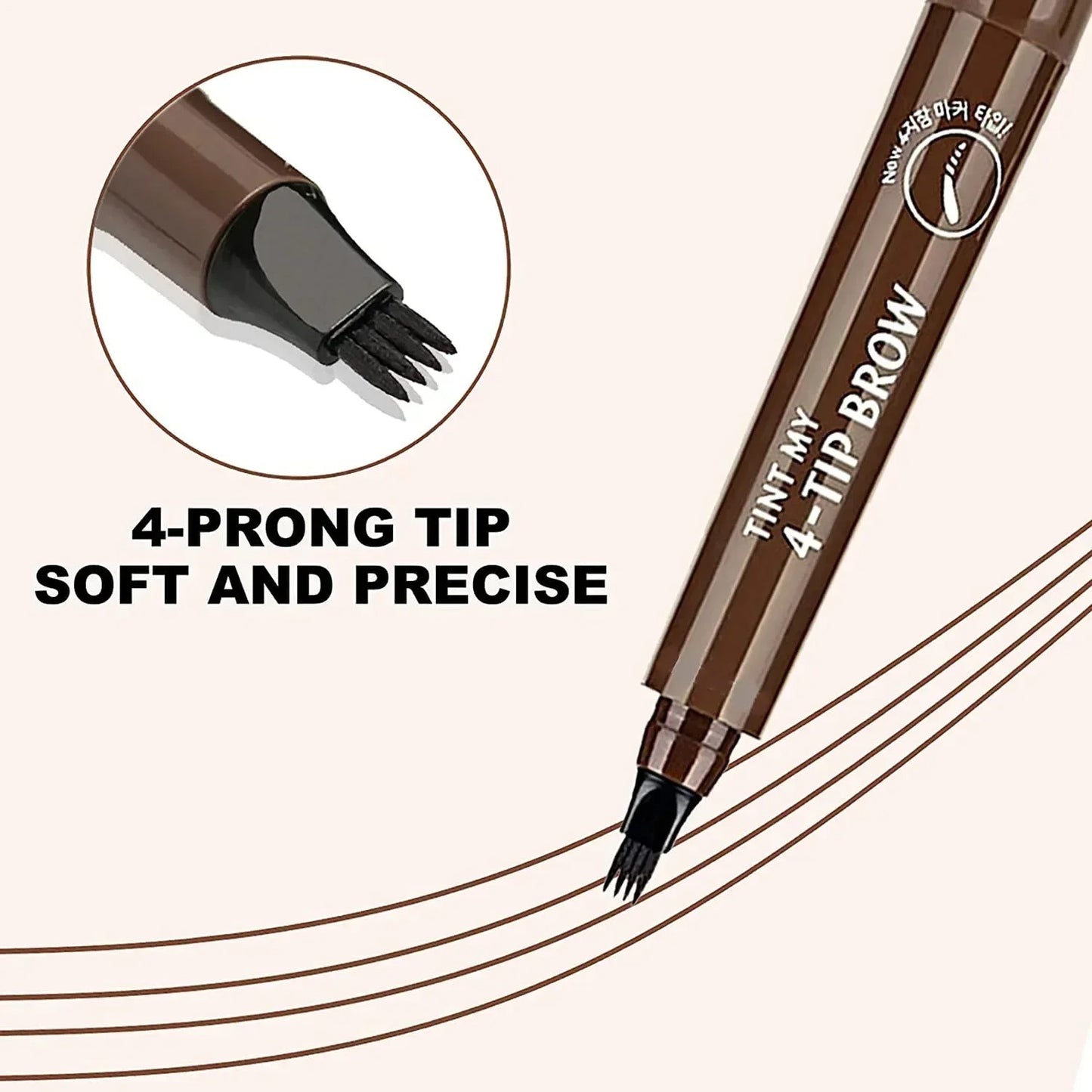 2 in 1 Eyebrow Pen (fork tip and fine tip) Waterproof