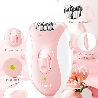 Electric Body Epilator - Removes and plucks hair from the root