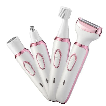 4 in 1 Women's Electric Epilator (facial and body) Waterproof