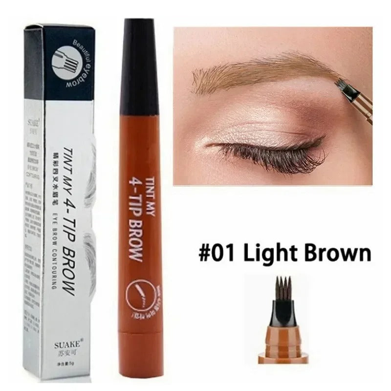 2 in 1 Eyebrow Pen (fork tip and fine tip) Waterproof